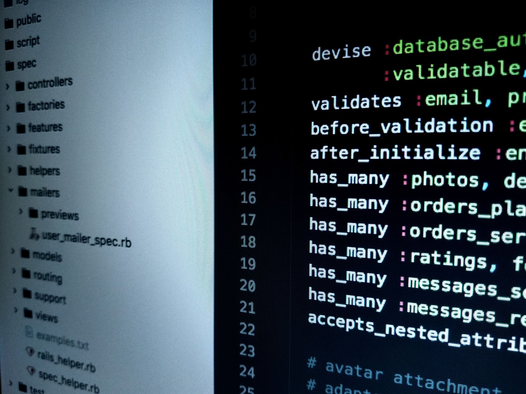 Developer working on analytical algorithms